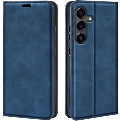 Mobigear Retro Slim Samsung Galaxy S25 FE Hoesje Bookcase Portemonnee - Donkerblauw
