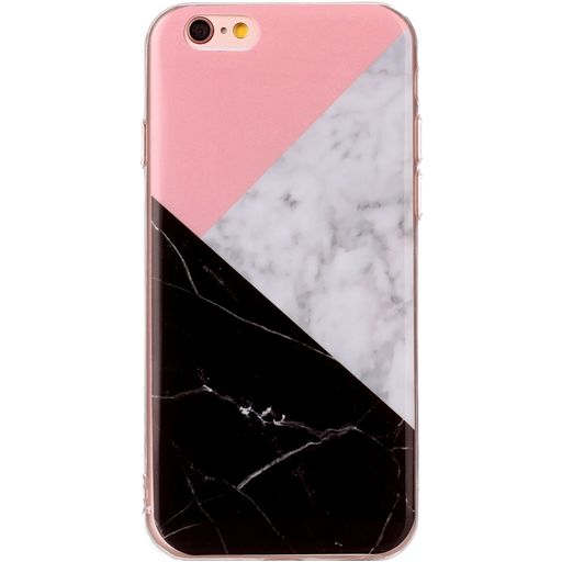 Mobigear Marble iPhone 6s Hoesje Flexibel TPU Backcover - Driekleurig