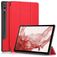 Mobigear Tri-Fold Samsung Galaxy Tab S9 Plus Hoes Bookcase + Stylus Houder - Rood