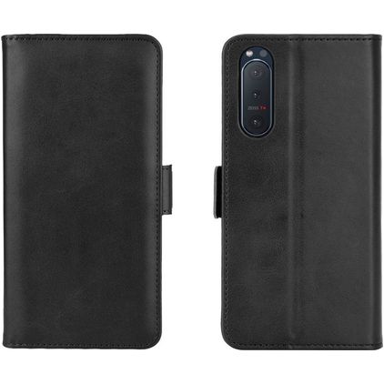 Mobigear Slim Magnet Sony Xperia 5 II Hoesje Bookcase Portemonnee - Zwart