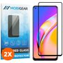 Mobigear Premium OPPO A94 5G Glazen Screenprotector - Case Friendly - Zwart (2-Pack)