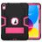Mobigear ShieldStand iPad 11 (2025) Hoes Hard Kunststof,Siliconen Backcover + Standaard - Zwart / Roze