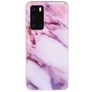 Mobigear Marble Huawei P40 Hoesje Flexibel TPU Backcover - Paars
