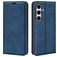 Mobigear Retro Slim Samsung Galaxy S24 FE Hoesje Bookcase Portemonnee - Donkerblauw