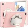 Mobigear SureGrip Samsung Galaxy Tab A8 10.5 (2021) Hoes Hard Kunststof,Siliconen Backcover + Standaard - Roze