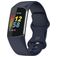 Mobigear Sport Dual Siliconen Fitbit Charge 5 Bandje Druksluiting - Donkerblauw