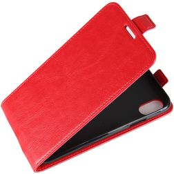 Mobigear iPhone X Hoesje Flipcase - Rood