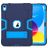 Mobigear ShieldStand iPad 11 (2025) Hoes Hard Kunststof,Siliconen Backcover + Standaard - Blauw / Marineblauw