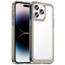 Mobigear Crystal iPhone 14 Pro Hoesje Hardcase Backcover - Transparant / Grijs