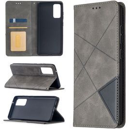 Mobigear Rhombus Slim Samsung Galaxy S20 FE Hoesje Bookcase - Grijs
