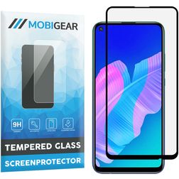Mobigear Premium Huawei P40 Lite E Glazen Screenprotector - Case Friendly - Zwart