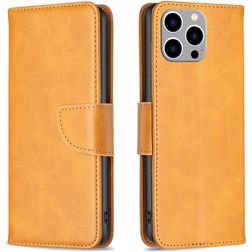 Mobigear Excellent iPhone 15 Pro Max Hoesje Bookcase Portemonnee - Cognac