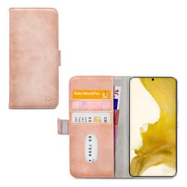 Mobilize Elite Gelly Samsung Galaxy S22 Plus Hoesje Bookcase Portemonnee - Soft Pink