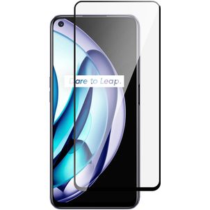 Mobigear Premium Realme 9 5G Glazen Screenprotector - Case Friendly - Zwart