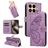 Mobigear Butterfly Xiaomi 15T Pro Hoesje Bookcase Portemonnee - Paars
