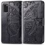 Mobigear Butterfly Samsung Galaxy A41 Hoesje Bookcase Portemonnee - Zwart