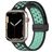 Mobigear Sport Plus Mag Siliconen Apple Watch Bandje Magneetsluiting - 42/41/40/38 mm - Zwart / Turquoise