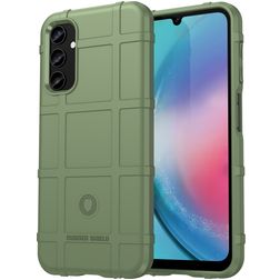 Mobigear Rugged Shield Samsung Galaxy S23 FE Hoesje Flexibel TPU Backcover Shockproof - Groen