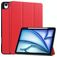 Mobigear Tri-Fold iPad Air 13 Inch (2024) Hoes Bookcase + Stylus Houder - Rood