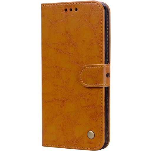 Mobigear Wallet Xiaomi Mi 8 Hoesje Bookcase Portemonnee - Cognac