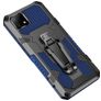 Mobigear Armor Stand Realme C21 Hoesje Hardcase Backcover Shockproof met Standaard - Blauw