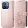 Mobigear Clover Xiaomi Redmi 12C Hoesje Bookcase Portemonnee - Roségoud