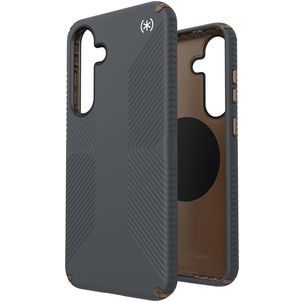 Speck Presidio2 Grip Magnet Samsung Galaxy S25 Plus MagSafe Hoesje Hardcase Backcover Shockproof - Charcoal Grey