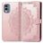 Mobigear Mandala Nokia X30 Hoesje Bookcase Portemonnee - Roségoud