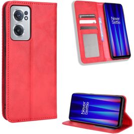 Mobigear Sensation OnePlus Nord CE 2 Hoesje Bookcase Portemonnee - Rood