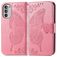 Mobigear Butterfly Motorola Moto G82 Hoesje Bookcase Portemonnee - Roze