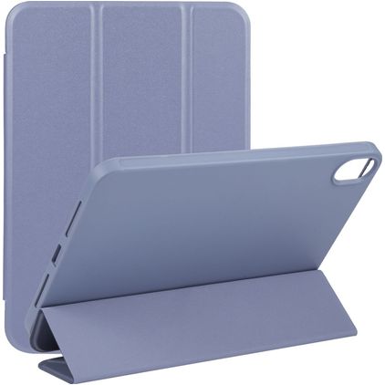 Mobigear Tri-Fold Gel iPad Mini 7 (2024) Hoes TPU,Kunstleer Bookcase - Lavendel