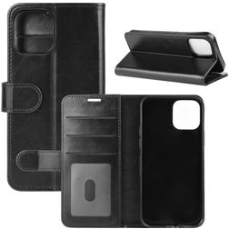 Mobigear Wallet iPhone 12 Pro Hoesje Bookcase Portemonnee - Zwart
