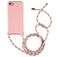 Mobigear Lanyard iPhone 8 Flexibel TPU Hoesje met koord - Roze