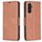 Mobigear Excellent Samsung Galaxy S25 FE Hoesje Bookcase Portemonnee - Bruin