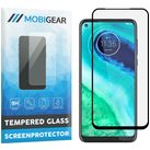 Mobigear Premium Motorola Moto G8 Glazen Screenprotector - Case Friendly - Zwart
