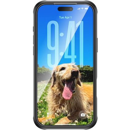 Valenta Full Cover Doorzichtig iPhone 18 Pro Max Hoesje Gehard Glas Backcover Shockproof - Transparant