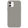 Valenta Snap Luxe iPhone 12 Mini Hoesje Echt Leer Backcover - Grijs