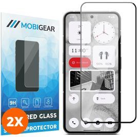 Mobigear Premium Nothing Phone (2a) Glazen Screenprotector - Case Friendly - Zwart (2-Pack)