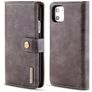Mobigear Snap Button iPhone 11 Hoesje Uitneembare 2in1 Bookcase Portemonnee - Zwart
