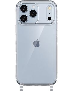 Mobigear Mix & Match Doorzichtig iPhone 17 Pro Flexibel TPU Hoesje met koord - Transparant