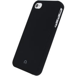 Mobilize Premium Coating iPhone 4 Siliconen Hoesje Backcover Shockproof - Zwart