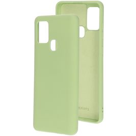 Mobiparts Samsung Galaxy A21s Siliconen Hoesje Backcover - Pistache Green