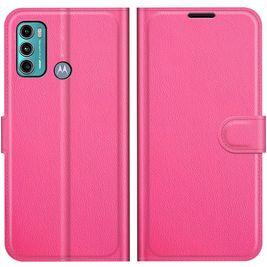 Mobigear Classic Motorola Moto G60 Hoesje Bookcase Portemonnee - Magenta