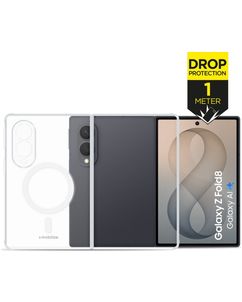 Mobilize Naked Protection Doorzichtig Samsung Galaxy Z Fold 8 MagSafe Hoesje Hardcase Backcover Shockproof - Transparant