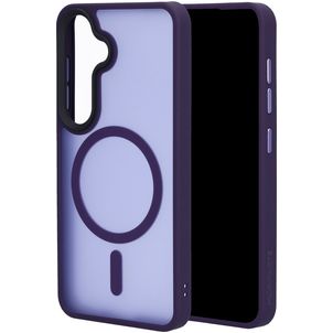 Mobiparts Hardcover Samsung Galaxy S25 MagSafe Hoesje Hardcase Backcover - Satin Purple