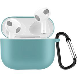 Mobigear Classic Apple AirPods 3 Hoesje Flexibel Siliconen - Emerald Green Mobigear Classic Apple AirPods 3 Hoesje Flexibel Siliconen - Emerald Green
