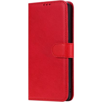 Mobigear Premium Samsung Galaxy A51 Hoesje Bookcase Portemonnee - Rood