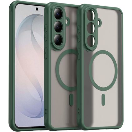Mobigear Shockproof Samsung Galaxy S26 FE MagSafe Hoesje Hardcase Backcover - Groen