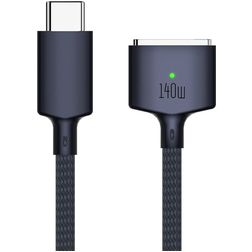 Mobigear Nylon Braided USB-C naar Apple MagSafe 3 Kabel 2 Meter - Blauw