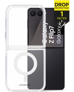 Mobilize Naked Protection Doorzichtig Samsung Galaxy Z Flip 8 MagSafe Hoesje Hardcase Backcover Shockproof - Transparant